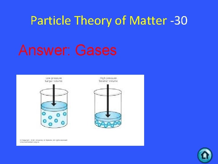 Particle Theory of Matter -30 Answer: Gases 