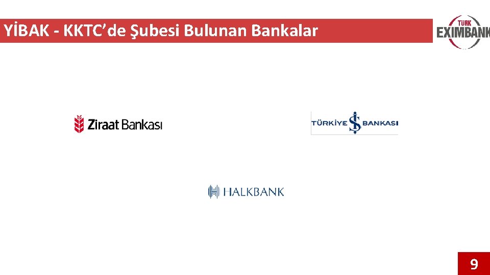 YİBAK - KKTC’de Şubesi Bulunan Bankalar 9 