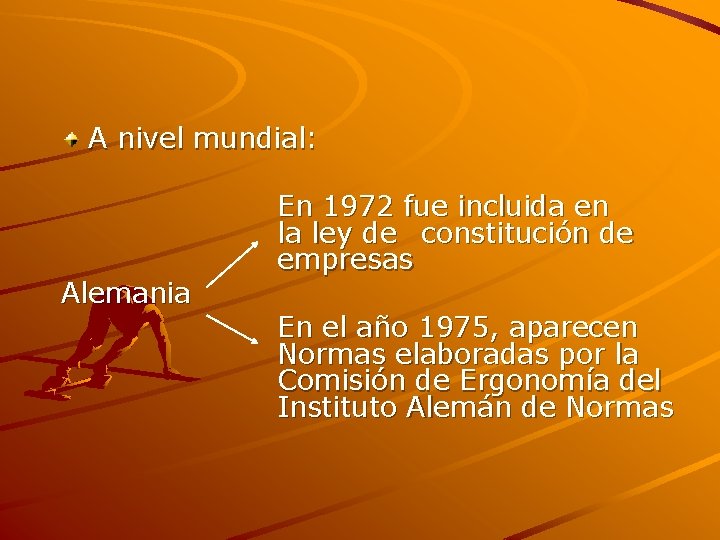 A nivel mundial: Alemania En 1972 fue incluida en la ley de constitución de