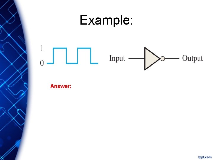 Example: Answer: 