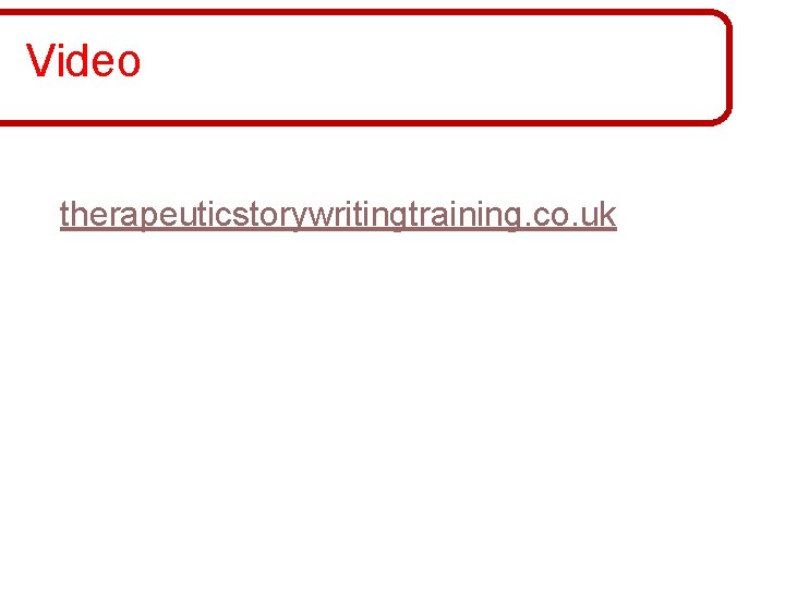 Video therapeuticstorywritingtraining. co. uk Video therapeuticstorywritingtraining. co. uk