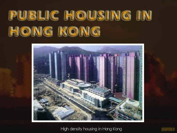High density housing in Hong Kong 