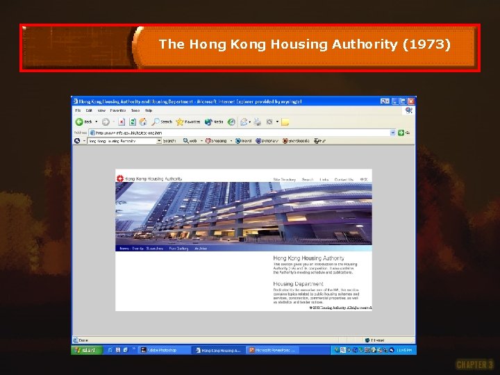 The Hong Kong Housing Authority (1973) 
