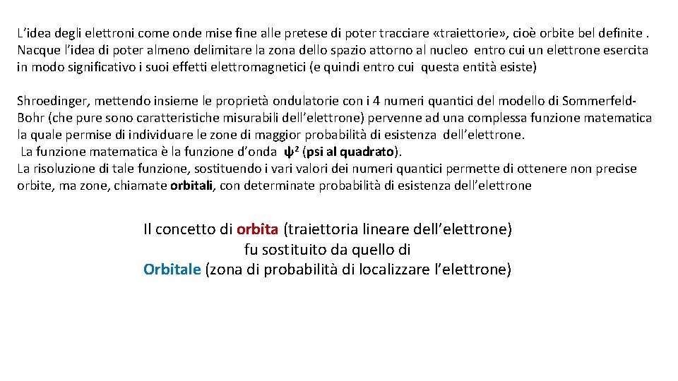 L’idea degli elettroni come onde mise fine alle pretese di poter tracciare «traiettorie» ,