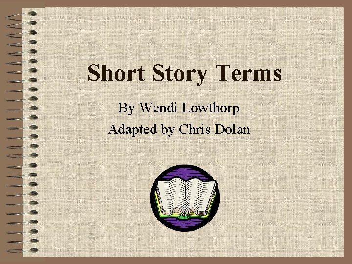 short story terms