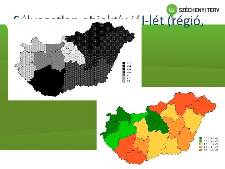Súlyozatlan objektív jól-lét (régió, megye) 23 