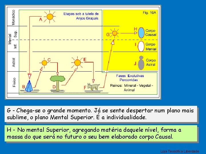 G - Chega-se o grande momento. Já se sente despertar num plano mais sublime,