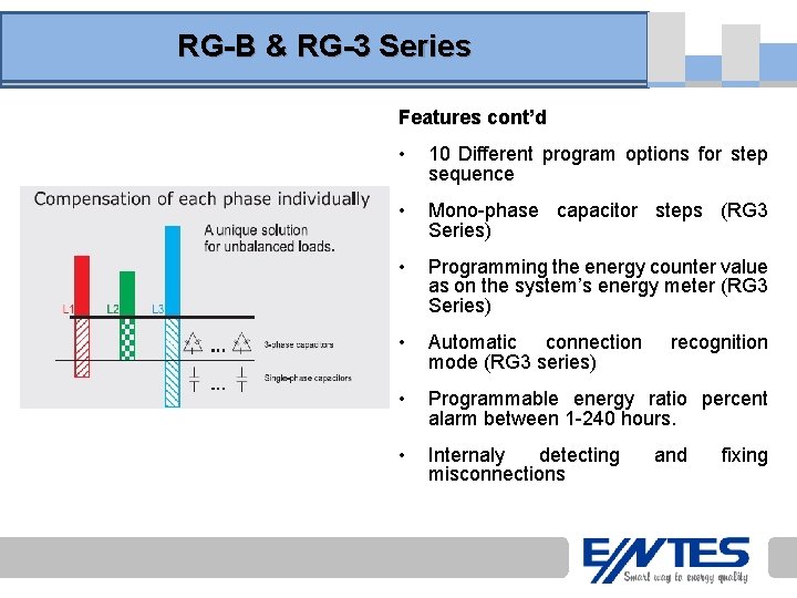RG-B & RG-3 Series Features cont’d • 10 Different program options for step sequence