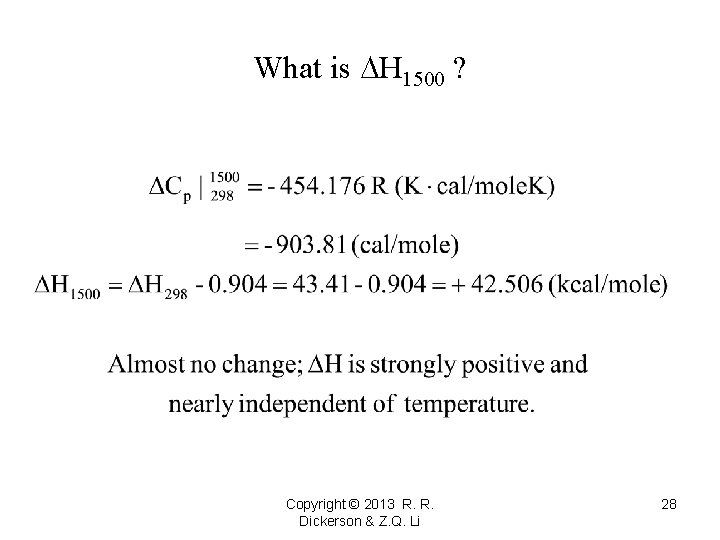 What is H 1500 ? Copyright © 2013 R. R. Dickerson & Z. Q.