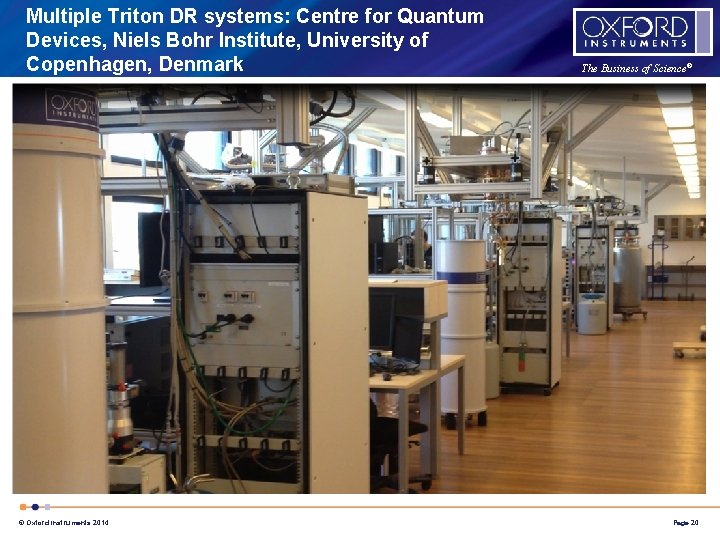 Multiple Triton DR systems: Centre for Quantum Devices, Niels Bohr Institute, University of Copenhagen,