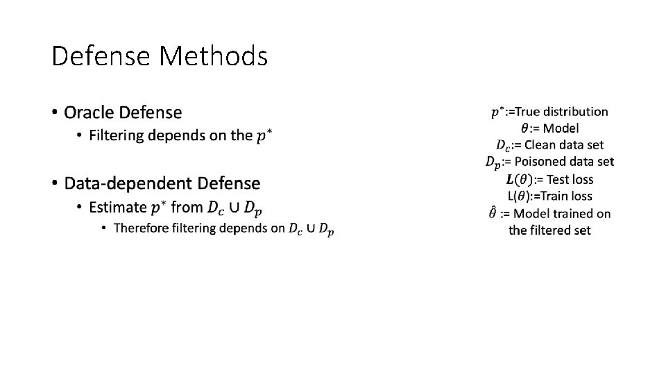 Defense Methods • 