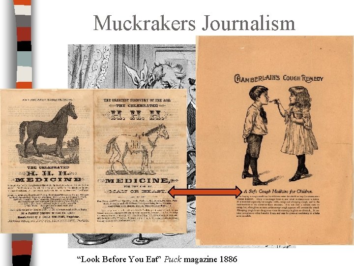 Muckrakers Journalism “Look Before You Eat” Puck magazine 1886 