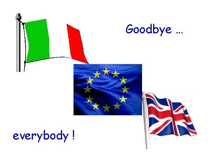 Goodbye … everybody ! 