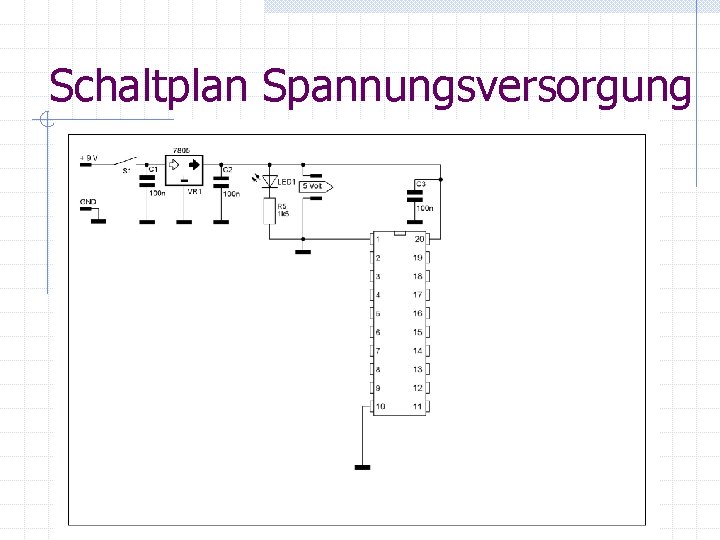 Schaltplan Spannungsversorgung 