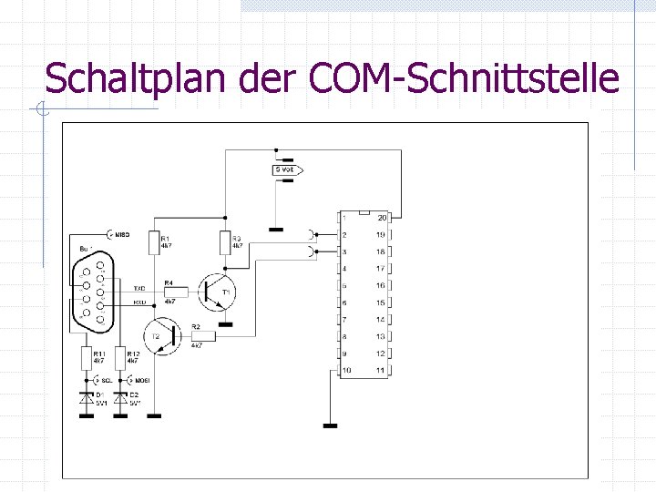 Schaltplan der COM-Schnittstelle 