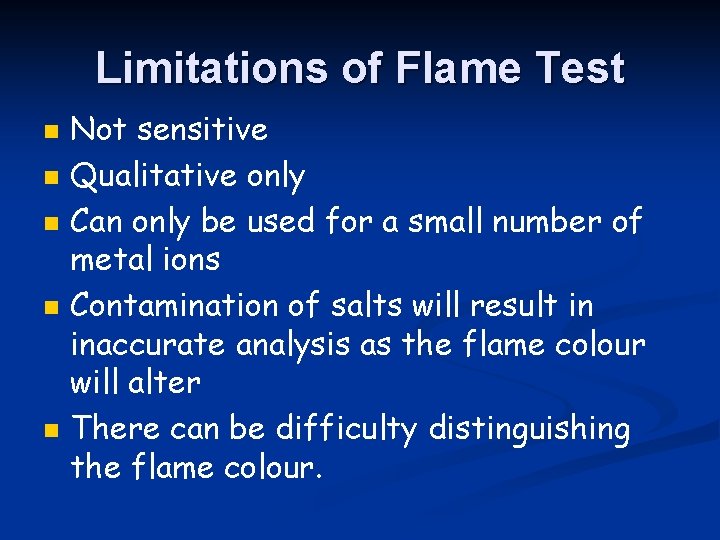 Atomic Absorption and Emission Flame Tests Picture from