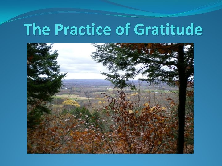 The Practice of Gratitude 