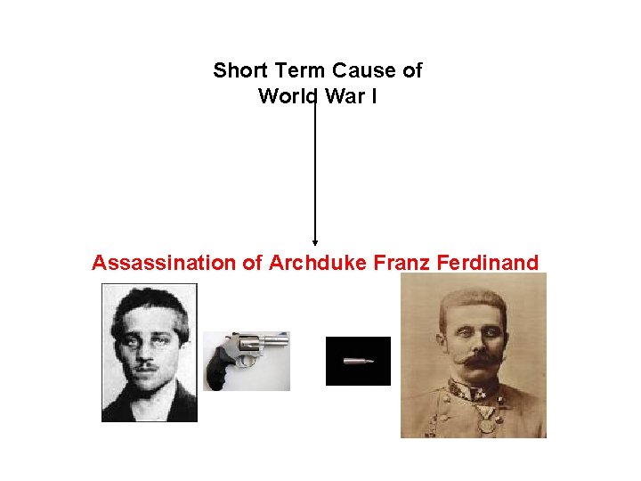 Short Term Cause of World War I Assassination of Archduke Franz Ferdinand 