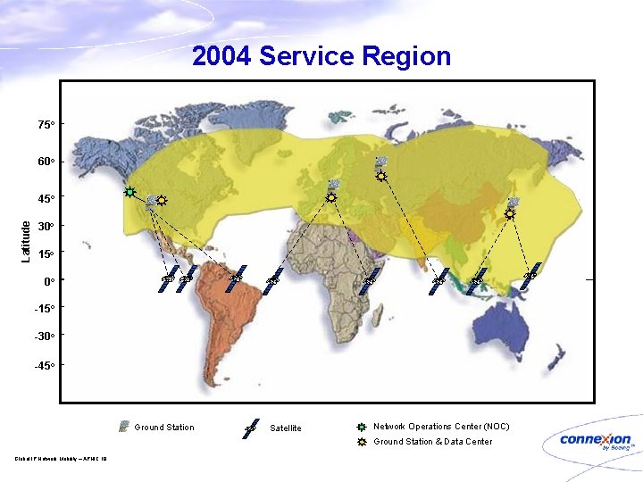 2004 Service Region 75 o 60 o Latitude 45 o 30 o 15 o