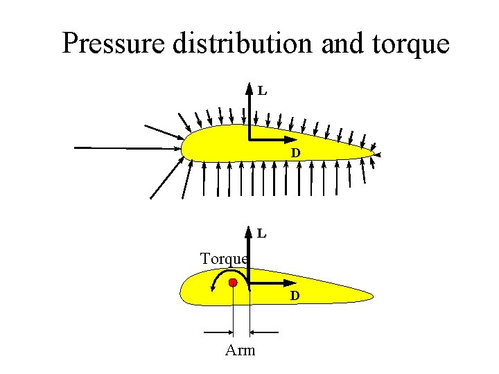 Pressure distribution and torque L D L Torque D Arm 