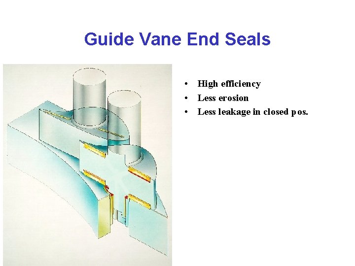 Guide Vane End Seals • High efficiency • Less erosion • Less leakage in