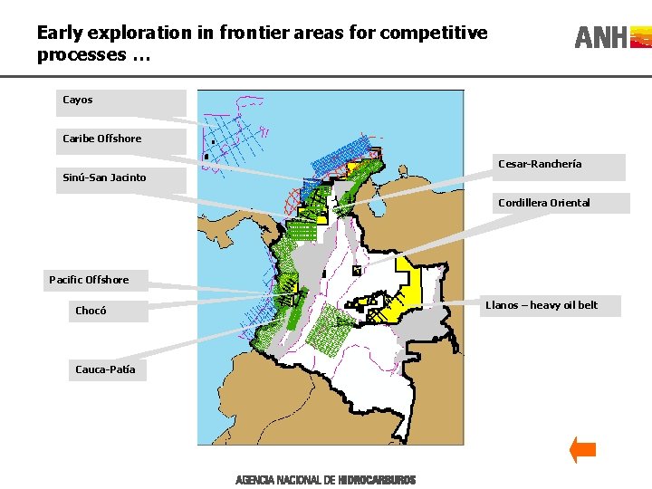 Early exploration in frontier areas for competitive processes … Cayos Caribe Offshore Cesar-Ranchería Sinú-San