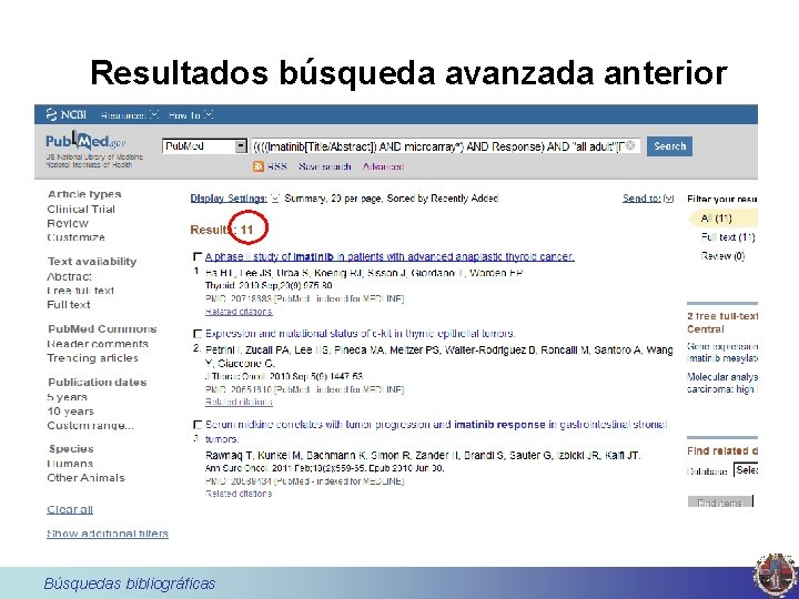 Resultados búsqueda avanzada anterior Búsquedas bibliográficas 