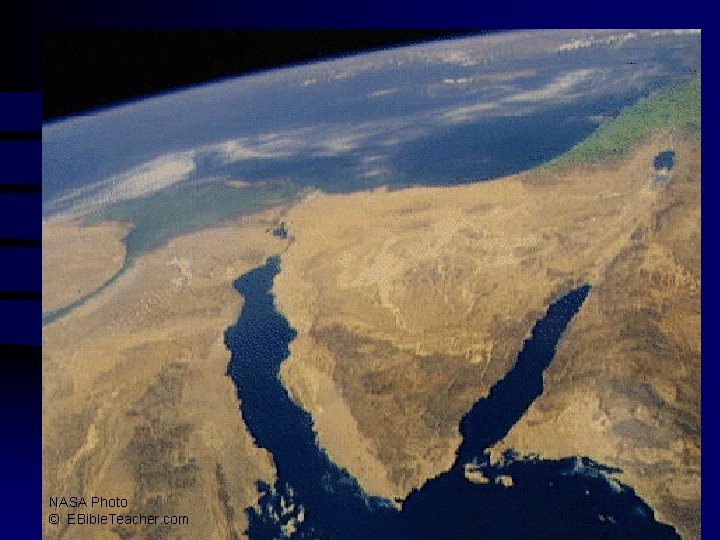 Sinai/Egypt Blank Map NASA Photo © EBible. Teacher. com 