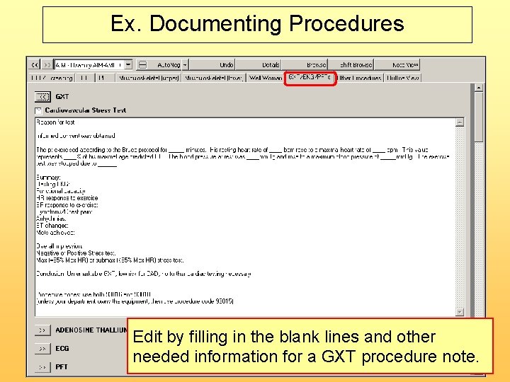 Ex. Documenting Procedures Edit by filling in the blank lines and other needed information