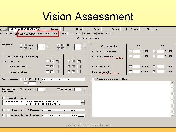 Vision Assessment 