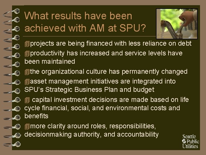 What results have been achieved with AM at SPU? 4 projects are being financed