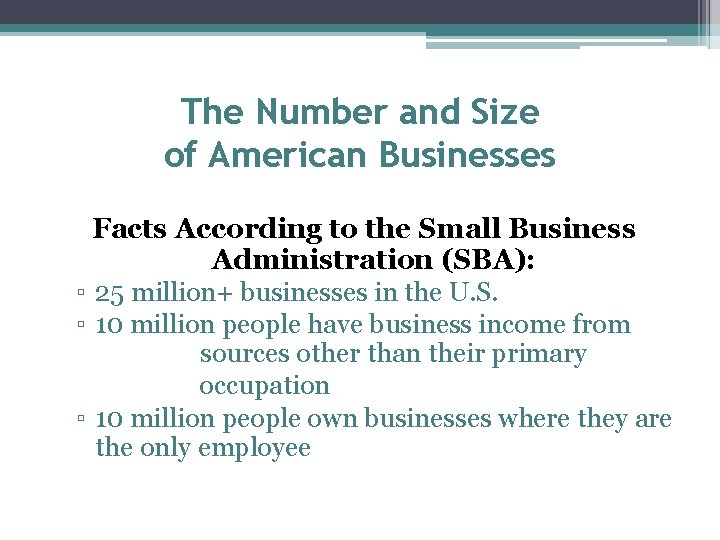 The Number and Size of American Businesses Facts According to the Small Business Administration
