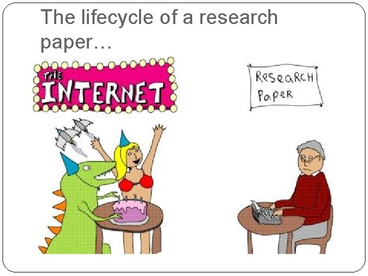 The lifecycle of a research paper… 