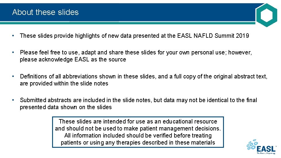 About these slides • These slides provide highlights of new data presented at the