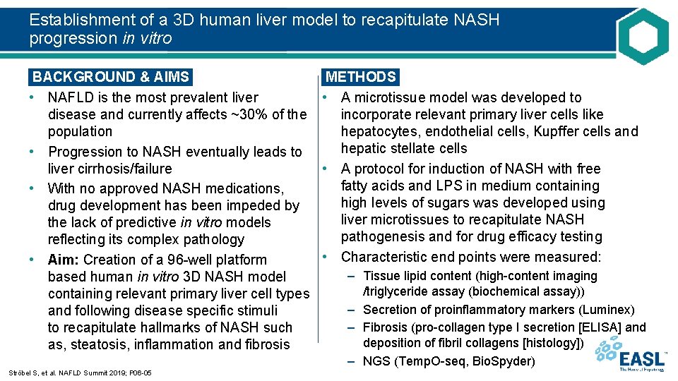 Establishment of a 3 D human liver model to recapitulate NASH progression in vitro