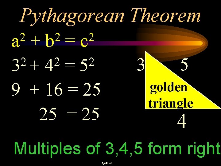Pythagorean Theorem 2 a 2 b 2 c + = 2 2 2 3