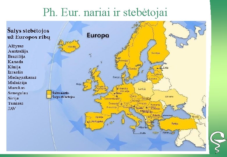 Ph. Eur. nariai ir stebėtojai 