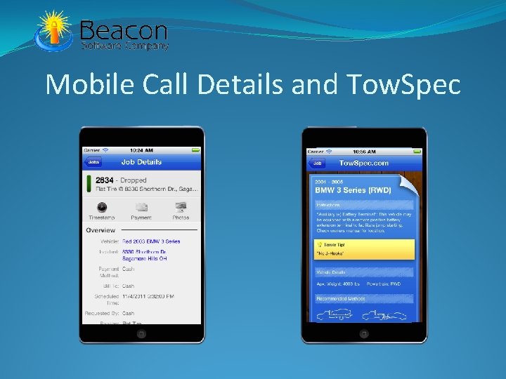 Mobile Call Details and Tow. Spec 
