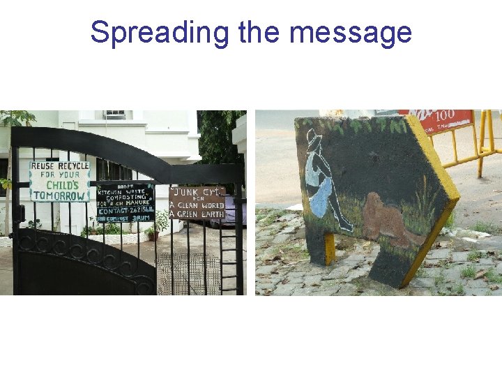 Spreading the message 