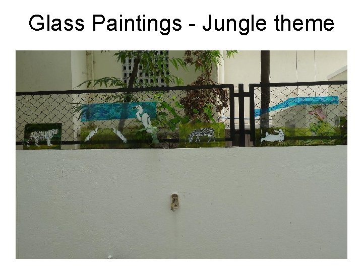 Glass Paintings - Jungle theme 