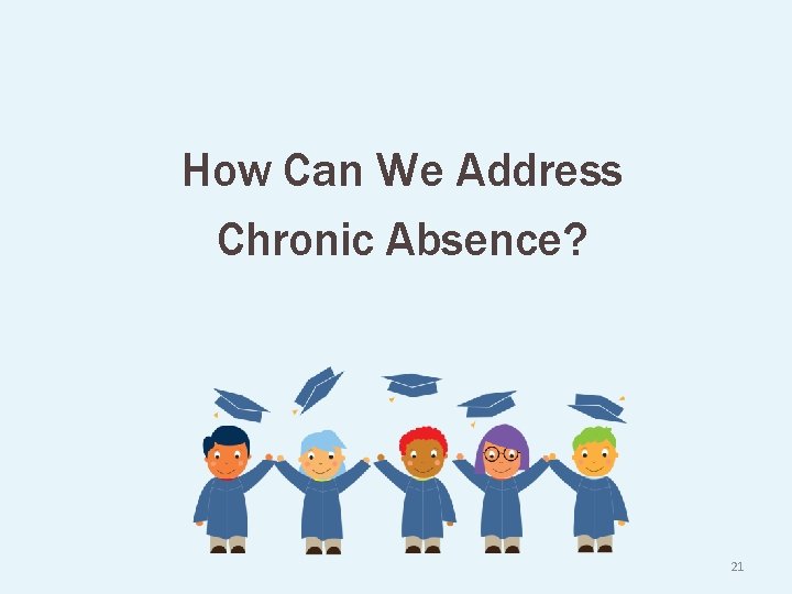 How Can We Address Chronic Absence? 21 