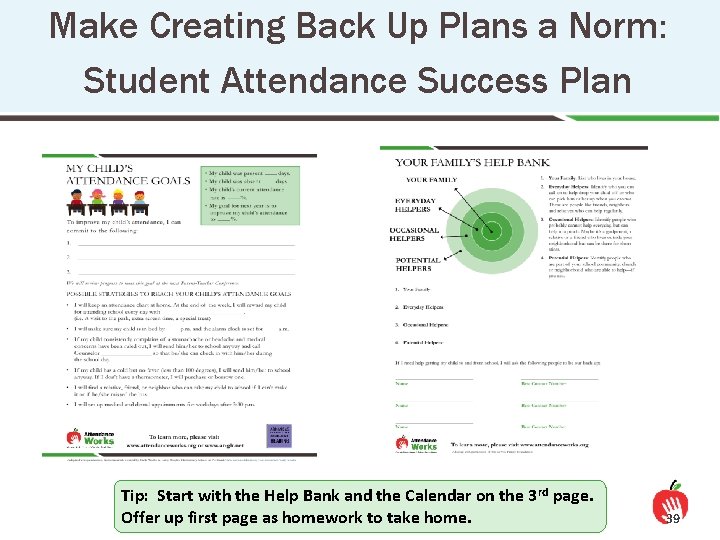 Make Creating Back Up Plans a Norm: Student Attendance Success Plan Tip: Start with