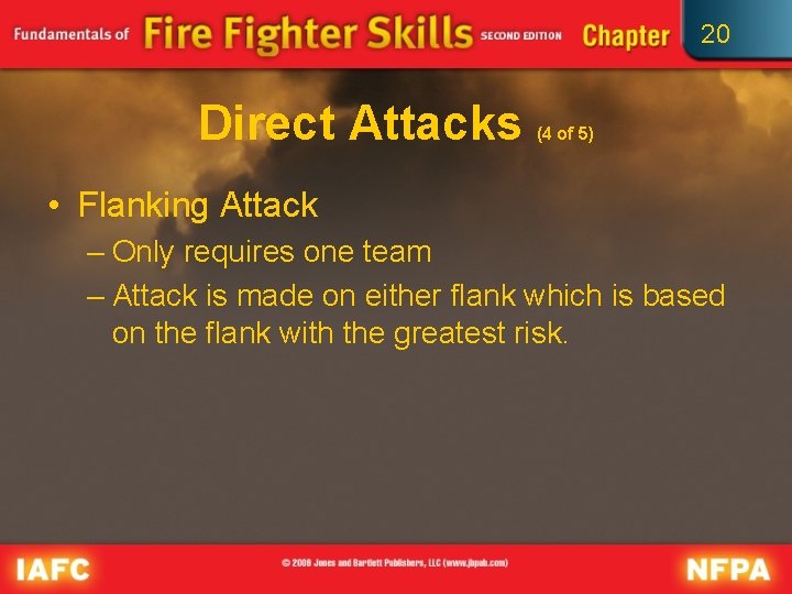 20 Direct Attacks (4 of 5) • Flanking Attack – Only requires one team