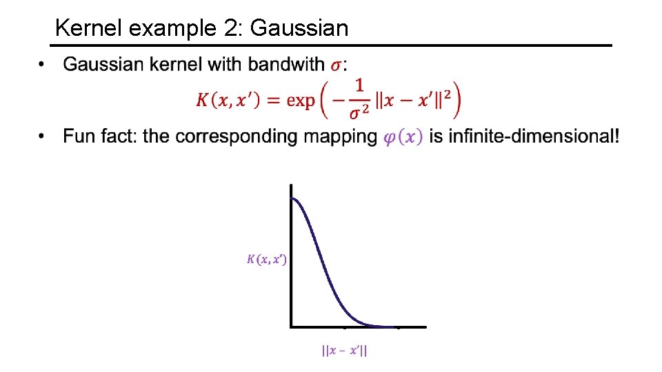 Kernel example 2: Gaussian 