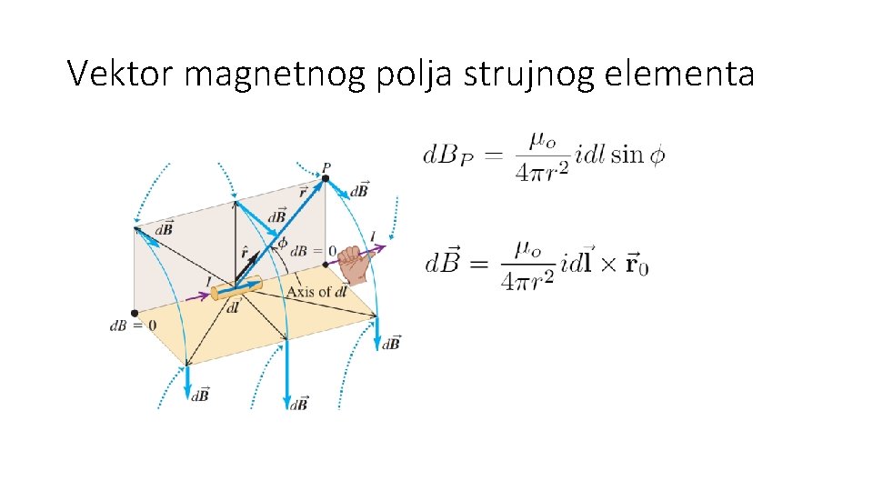 Vektor magnetnog polja strujnog elementa 