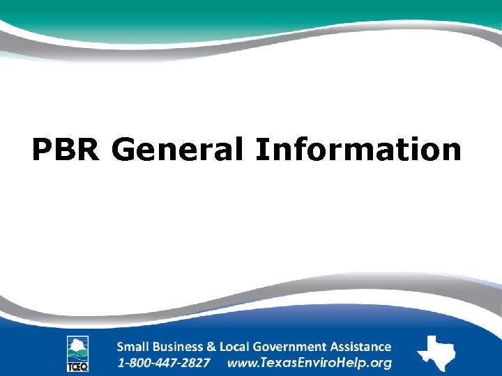 PBR General Information 