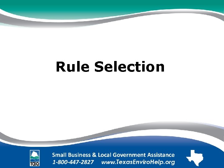 Rule Selection 