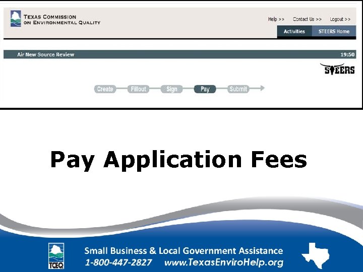 Pay Application Fees 