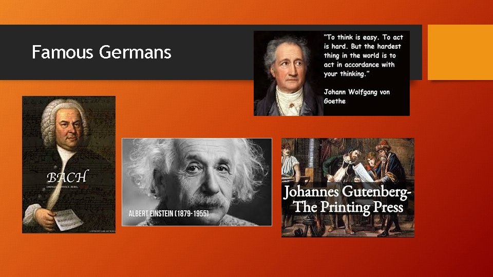 Famous Germans 