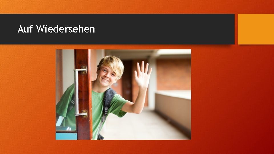 Auf Wiedersehen 